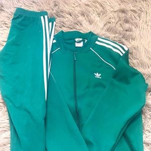 Dark Green Adidas Leggings Set
